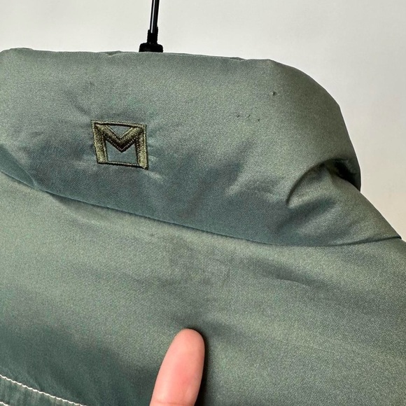 MICHAEL KORS Green Waterfowl Down Quilted Puffer Jacket Winter Coat Size- Large - Picture 6 of 11